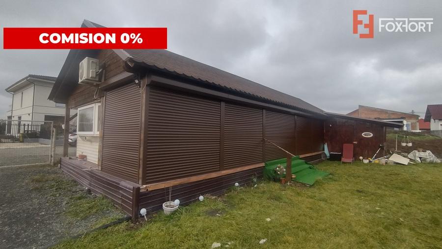 COMISION 0% Teren 859mp+Casa mobila, Sacalaz - Bransat curent si apa