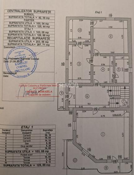 Parc Bazilescu,S+P+1,metrou-5 min,5 camere mari+subsol+mansarda,2012,semimobilat - 28