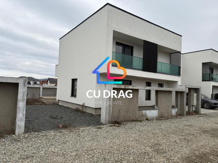 Casă nouă în Șelimbăr, 125 mp utili, teren 300 mp, garaj, orientare sudică