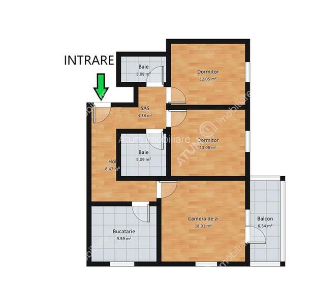 Apartament cu 3 camere decomandate de 73 mp zona Calea Surii Mici - 8