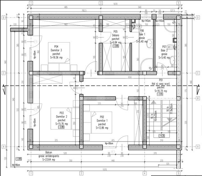 Oportunitate ! Casa individuala 240 mp utili , panorama, zona centrala Baciu !