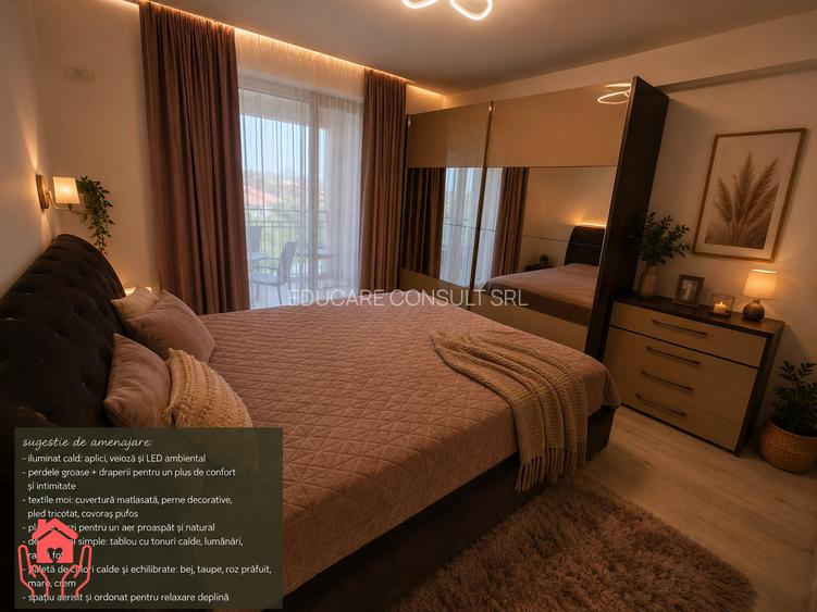 SISESTI-2 camere mobilate, 2 bai, terasa cu vedere lac, bloc boutique, parcare! - 8