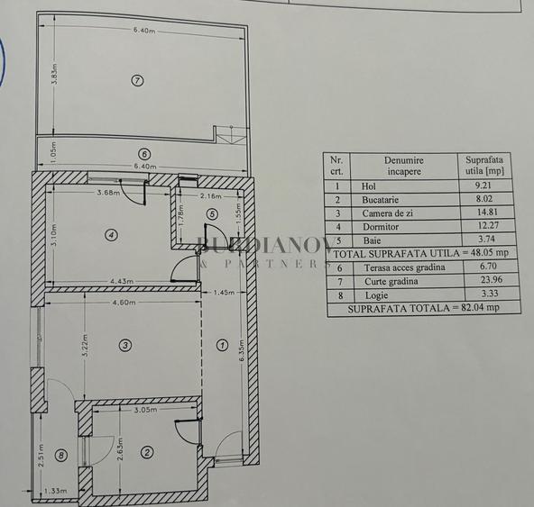 Apartament cu 2 camere + Terasă + Curte - Pallady - Parcul Teilor