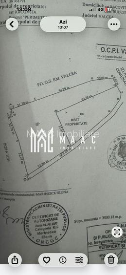 Teren intravilan de vânzare | Budești | 3.000 mp