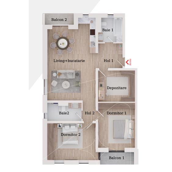 Apartament 3 Camere | 112 mp | Calea Torontalului | Comision 0%