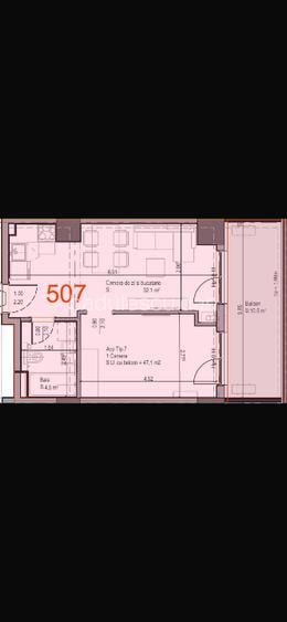 Solid Perla Mamaia Vânzare apartament 2 camere complet mobilat cu loc de parcare - 6