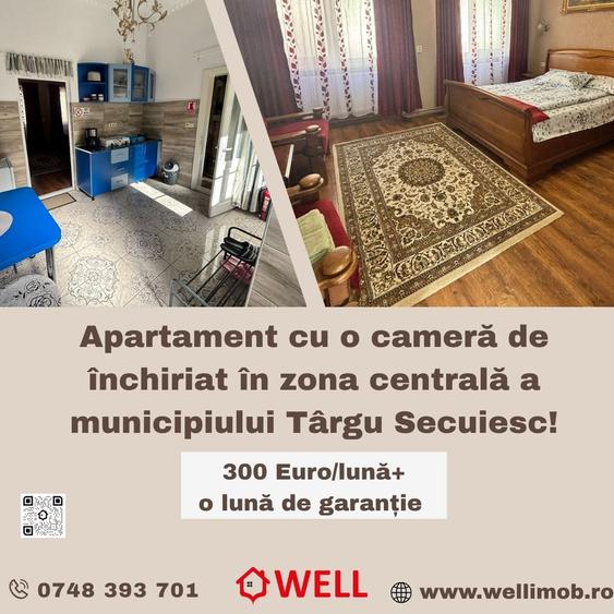 Apartament de închiriat în zona centrală a municipiului Târgu Secuiesc!