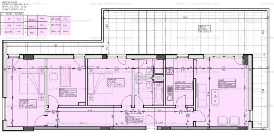 Apartament tip Penthouse de vanzare zona C5 -Tulcea - 11
