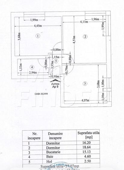 Spatiu amenajat ca locuire, 57 mp, demisol luminos, garaj inclus în Bună Ziua - 1