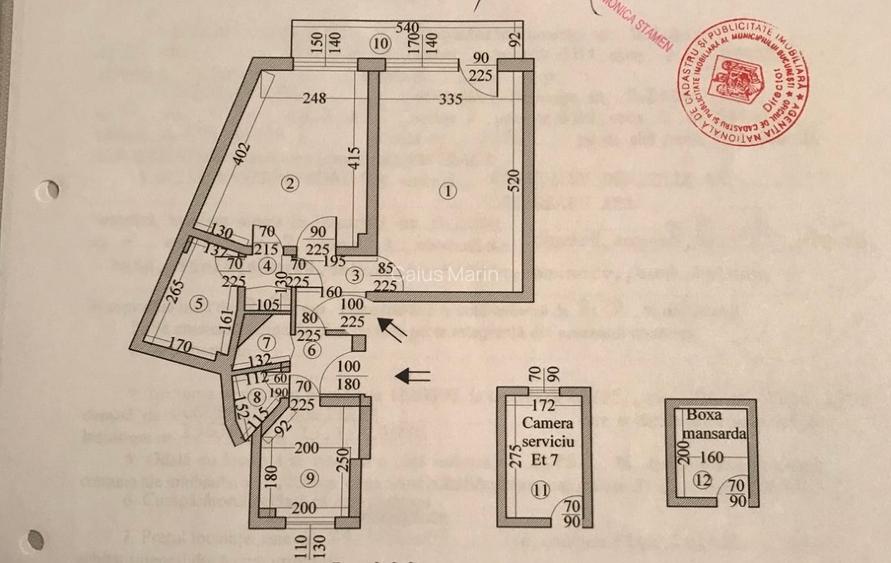 Apartament 2 camere decomandat | Piața Romană | 48 mp |   Etaj  3/7 - 6