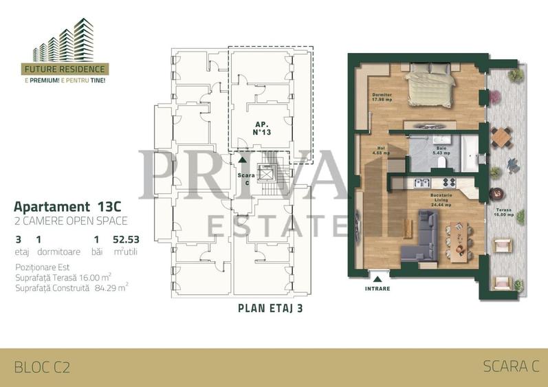 Apartament Parter, etaj3, etaj5, Future Residence