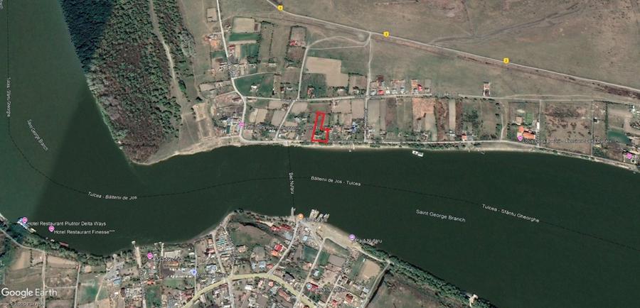 Delta Dunarii - Sat Ilganii de Jos - Bratul Sf. Gheorghe, teren 1477mp