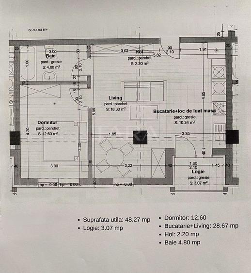 Apartament modern, construcție 2023, mobilat la comandă, Dâmbul Rotund