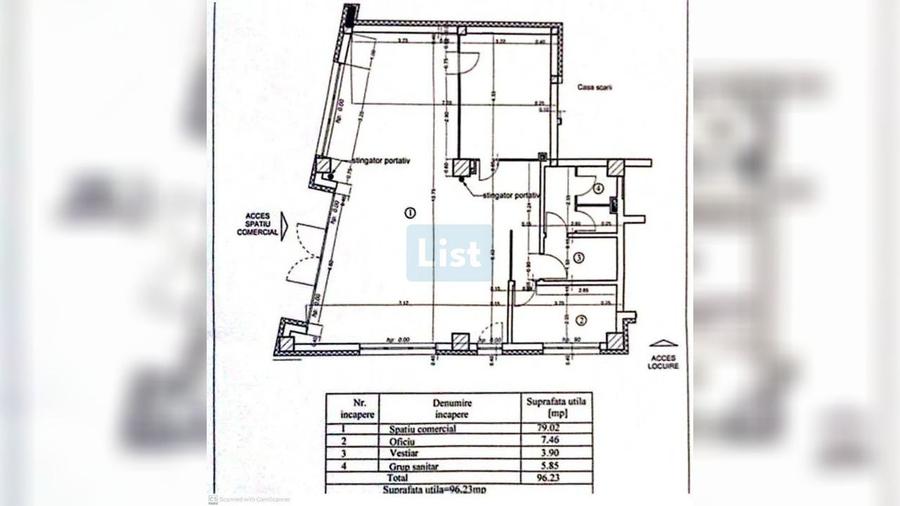 Spațiu Comercial 96mpu, la strada, Zona Garii, Comision 0%