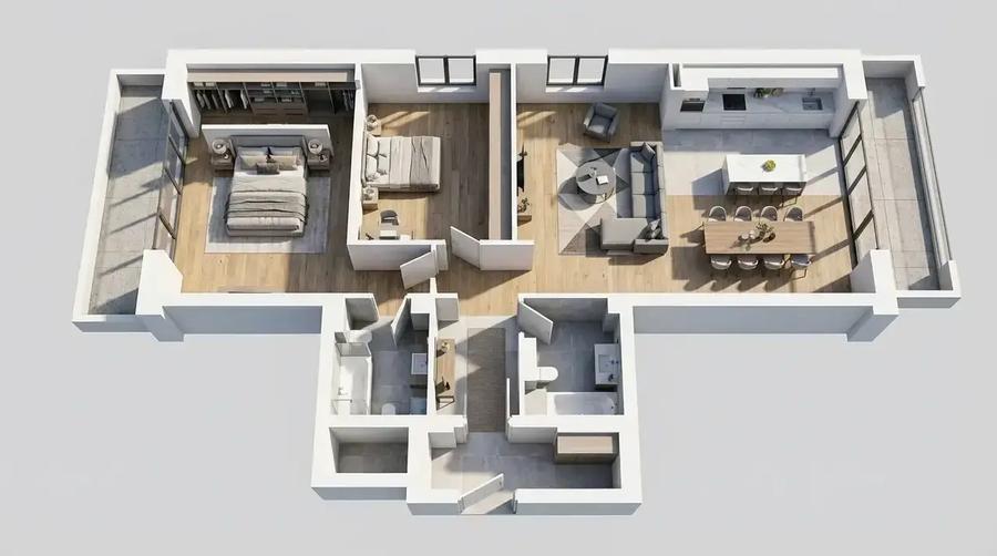 Penthouse 3 Camere de Vânzare - Erou Iancu Nicolae - Bloc Boutique P+4