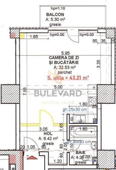 Apartament tip studio de inchiriere in bloc nou!