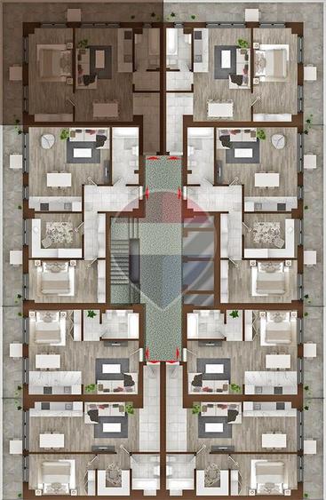 APARTAMENT 2 CAMERE - COPOU GARDEN RESIDENCE