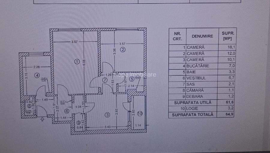 Ramnicu Sarat - Ion Nedelcu - Apartament 3 camere - 6