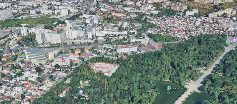 Zona Parcul Carol 17.000 mp desch 200 m urbanism P+4+M