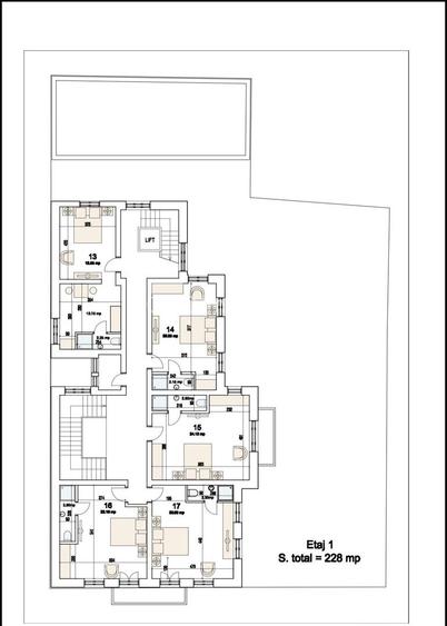 Imobil + teren cu autorizatie si proiect 29 apartamente  Kogalniceanu - Cismigiu - 20