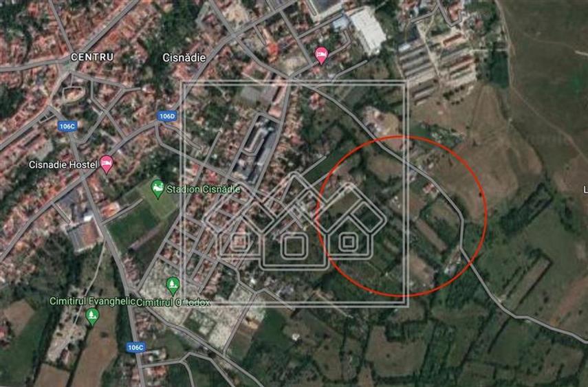 Teren intravilan construibil de 1500 mp - situat in Cisnadie