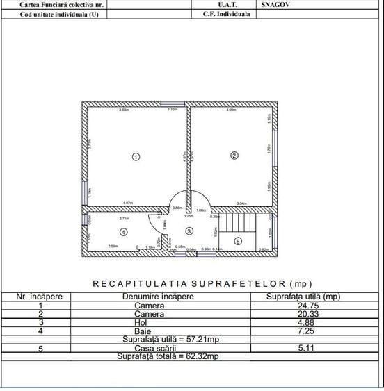 Casa noua Snagov pe 2 nivele, compartimentare eficienta, tern 500 m