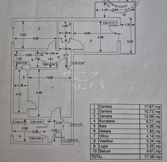 3 camere Colentina, an 1978, 77 mp, renovat, reabilitat