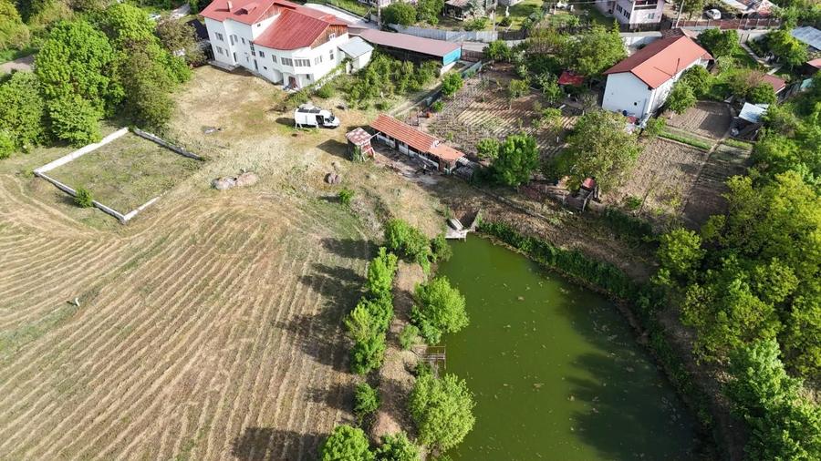 Domeniu de 13.054 mp cu vilă de ~1.000mpc și lac privat Teisori, Bulbucata