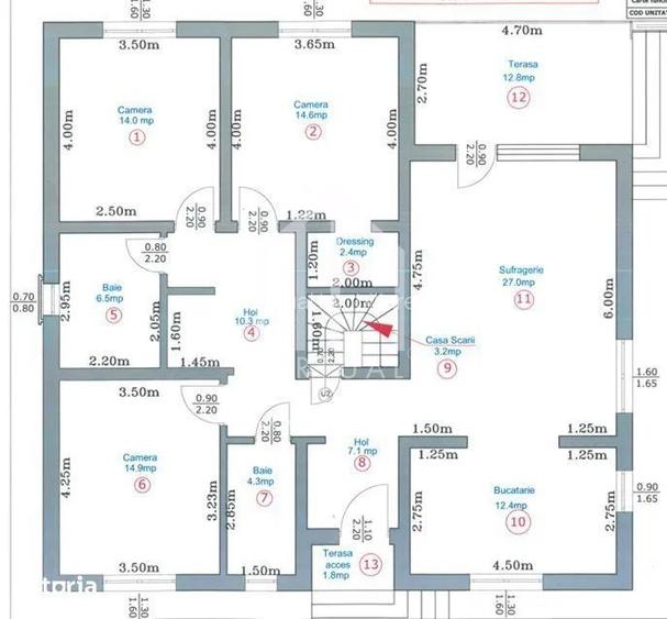 Casa individuala superba in Selimbar- 4 camere, 2 bai, garaj, terasa - 1