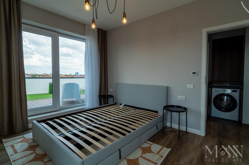 Apartament 2 cam. + terasa 44 mp de închiriat | Bloc Verde, Clujului