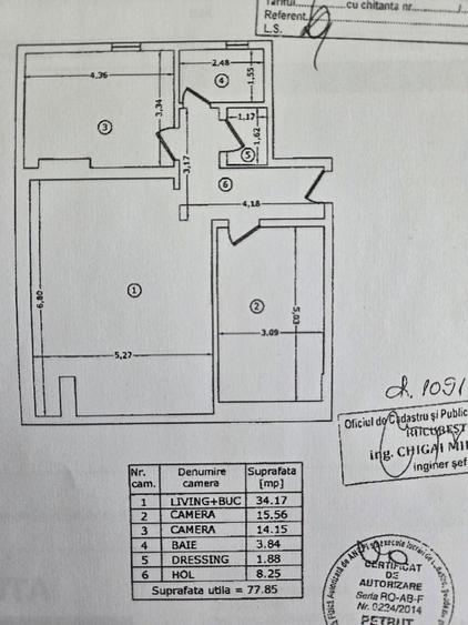 Apartament 3 camere - Gorjului, bloc nou, langa Parcul Liniei