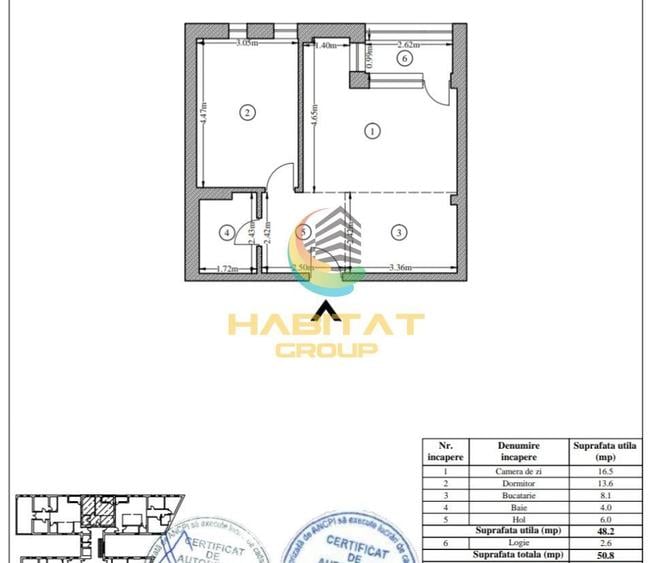 2 camere Bloc NOU finalizat - Metrou Timpuri Noi