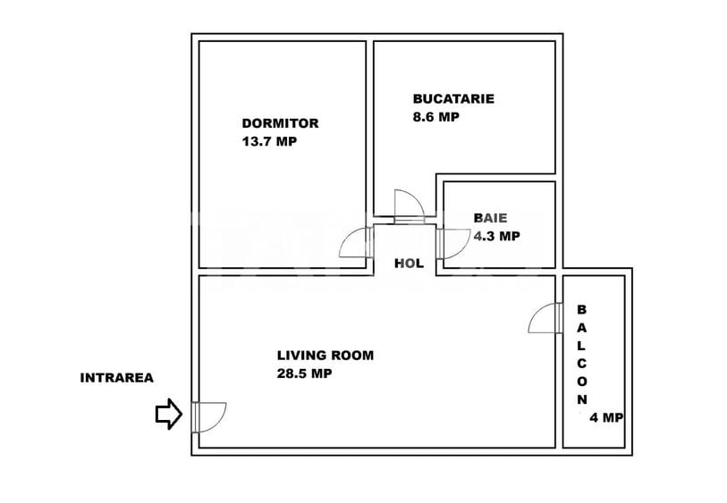 Apartament de vanzare 2 camere balcon etajul 2 Kaufland Arhitectilor - 1