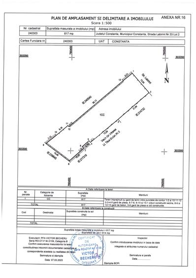 Teren pentru dezvoltare rezidențială sau investiție – 817 mp – Zona Centrală - 7