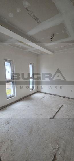 Casa finalizata 2025 de 108mp, 2 parcari, gradina, zona Terra