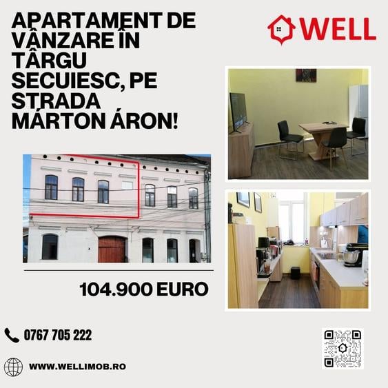 Apartament de vânzare în Târgu Secuiesc, pe strada Márton Áron!