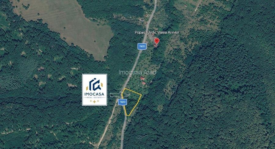 Teren de vacanță 5600 mp cu cabană, Utilitaiile Căsoaia jud Arad - 8