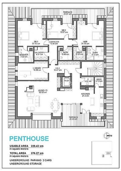 Penthouse 5 camere | LUX | 2 Parcari | 275 MP | Iancu Nicolae-Pipera - 23