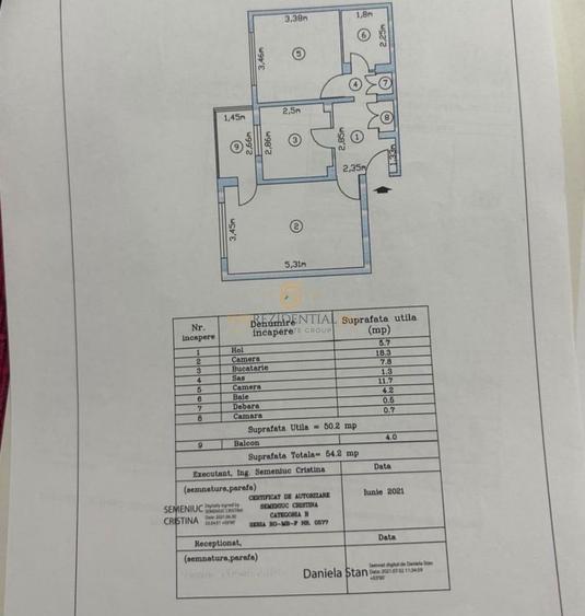 De închiriat – Apartament 2 camere decomandat | 54 mp, Sos. Salaj