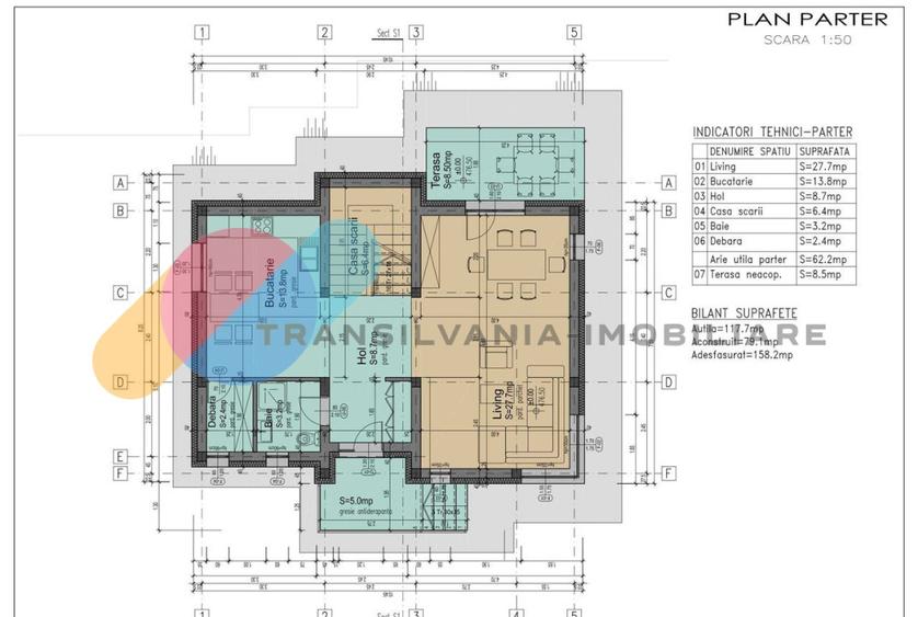 Casă individuală de vânzare la intrarea în Chinteni – 117,7 mp utili, teren 472