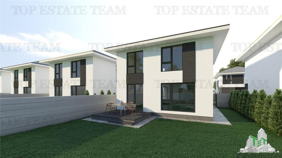 Vila moderna individuala cu 4 camere , 3 bai , Living open space, terasa,incalzi