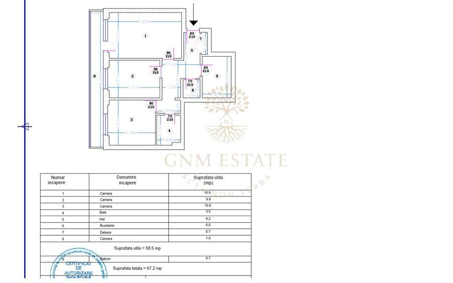 3 Camere Et.1/10 Bloc Reabilitat Zona Drumul Taberei - Frigocom