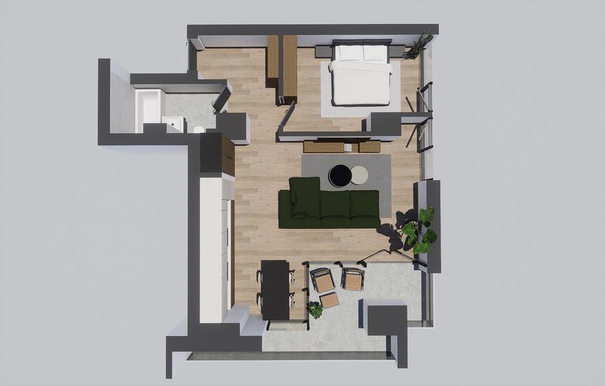 Apartament cu view catre Parcul Botanic - Alenia Botanic Park