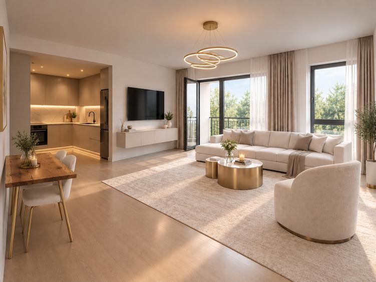 3 camere | Ultracentral Dacia-Mosilor | 73,5 mp | Terasă | Etaj 2