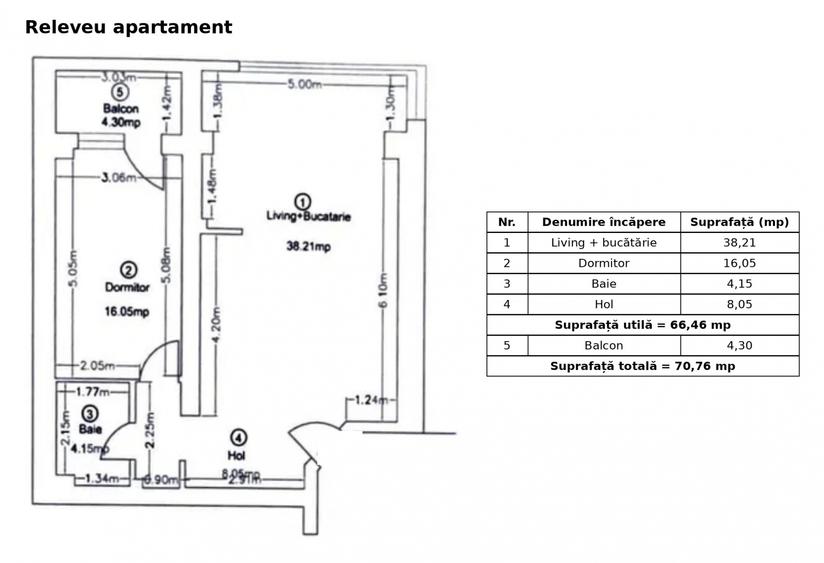 Apartament 2 camere mobilat, balcon cu vedere liberă – Ivory, Pipera