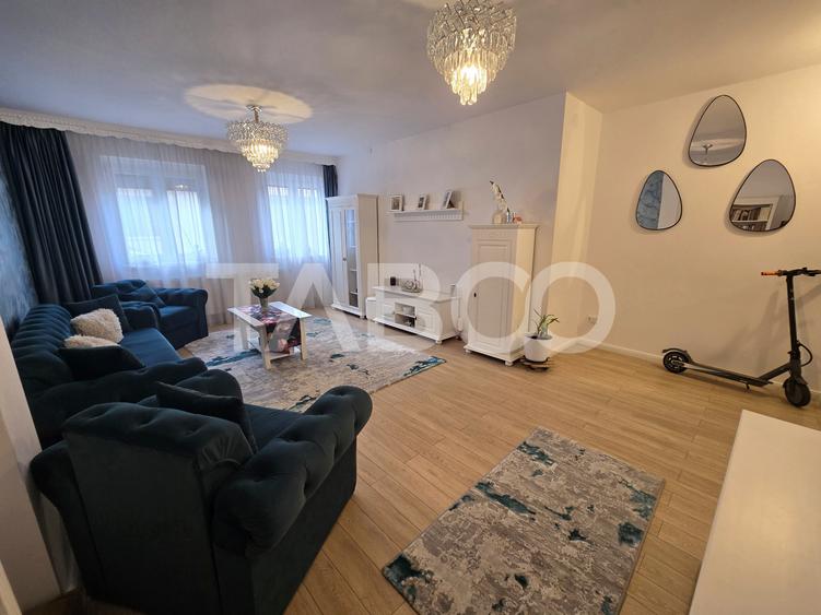 Casa mobilata de vanzare 150 mpu teren 450 mp garaj Piata Cluj Sibiu