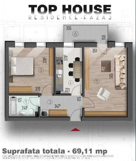 Apartament 2 camere. Decomandat. Loc de parcare. Bld. Metalurgiei.
