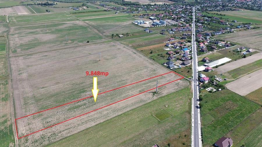 Teren in Golesti 9.848mp intravilan + extravilan pret 6 euro / mp