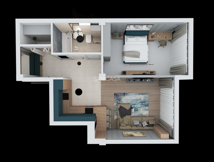 Apartament 2 camere-SAN CASA-complex rezidential - 7