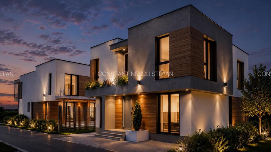 Vilă nouă 5 camere | Otopeni Centru | 150 mp utili | Teren 400 mp - 2